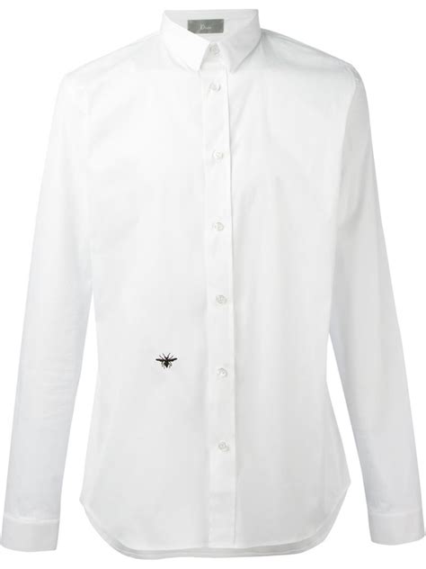 dior men silk shirt|christian dior bee shirt.